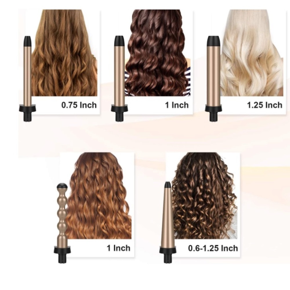 Prizm 5-in-1 Curling Iron Wand Set - Picture 2 of 12